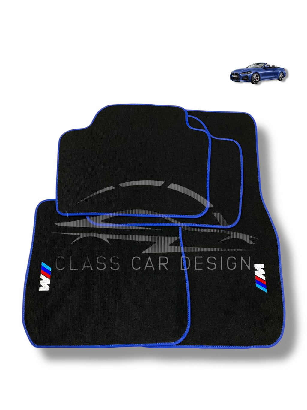 BMW 3 Series E92 Coupe Floor Mats (2007–2013) – Custom Fit Luxury Velour Car Mats – Premium Carpet Set
