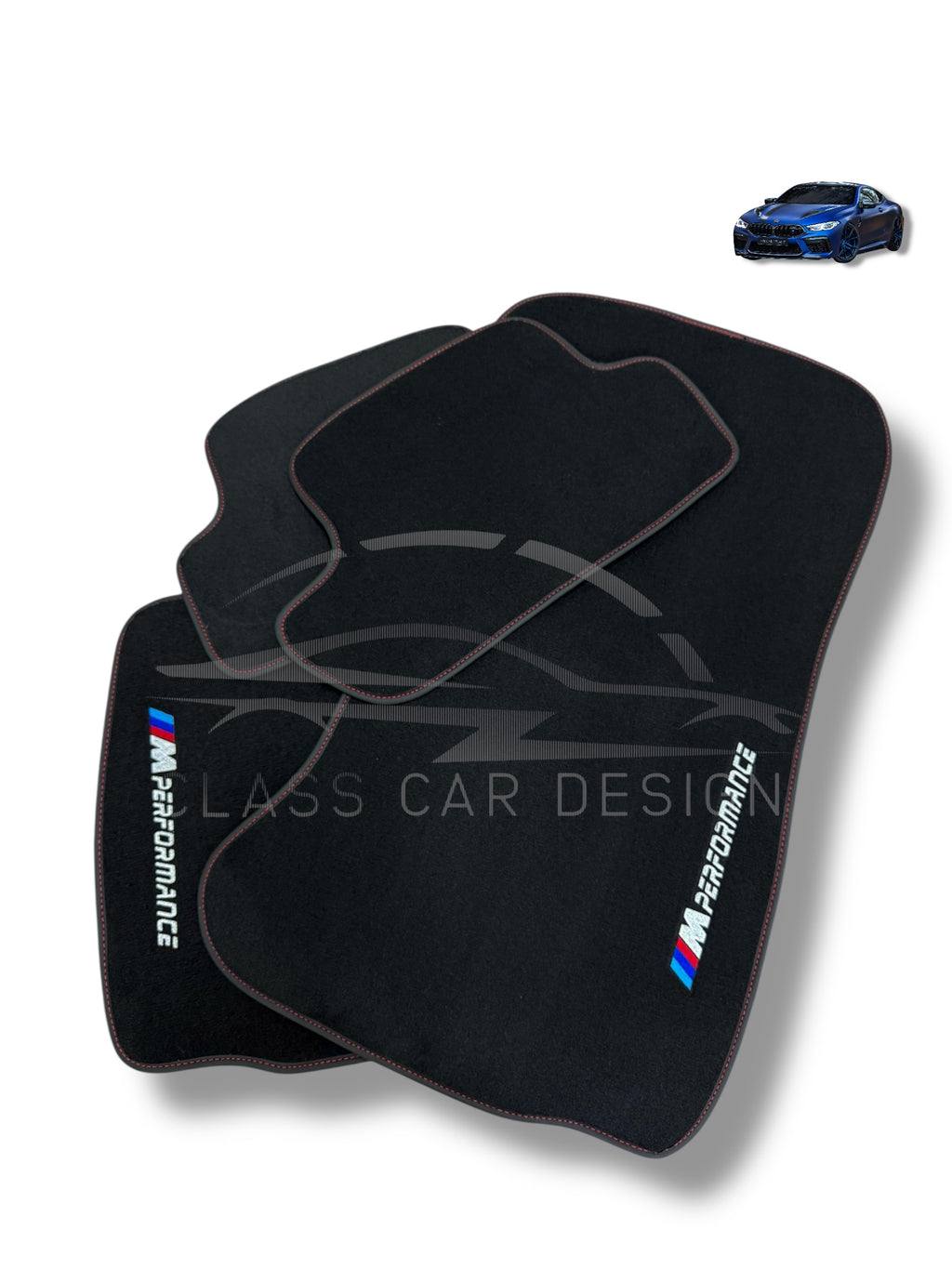 BMW 3 Series F30 Floor Mats (2012-2019) Custom Fit Luxury Velour Car Mats - Premium Carpet Set