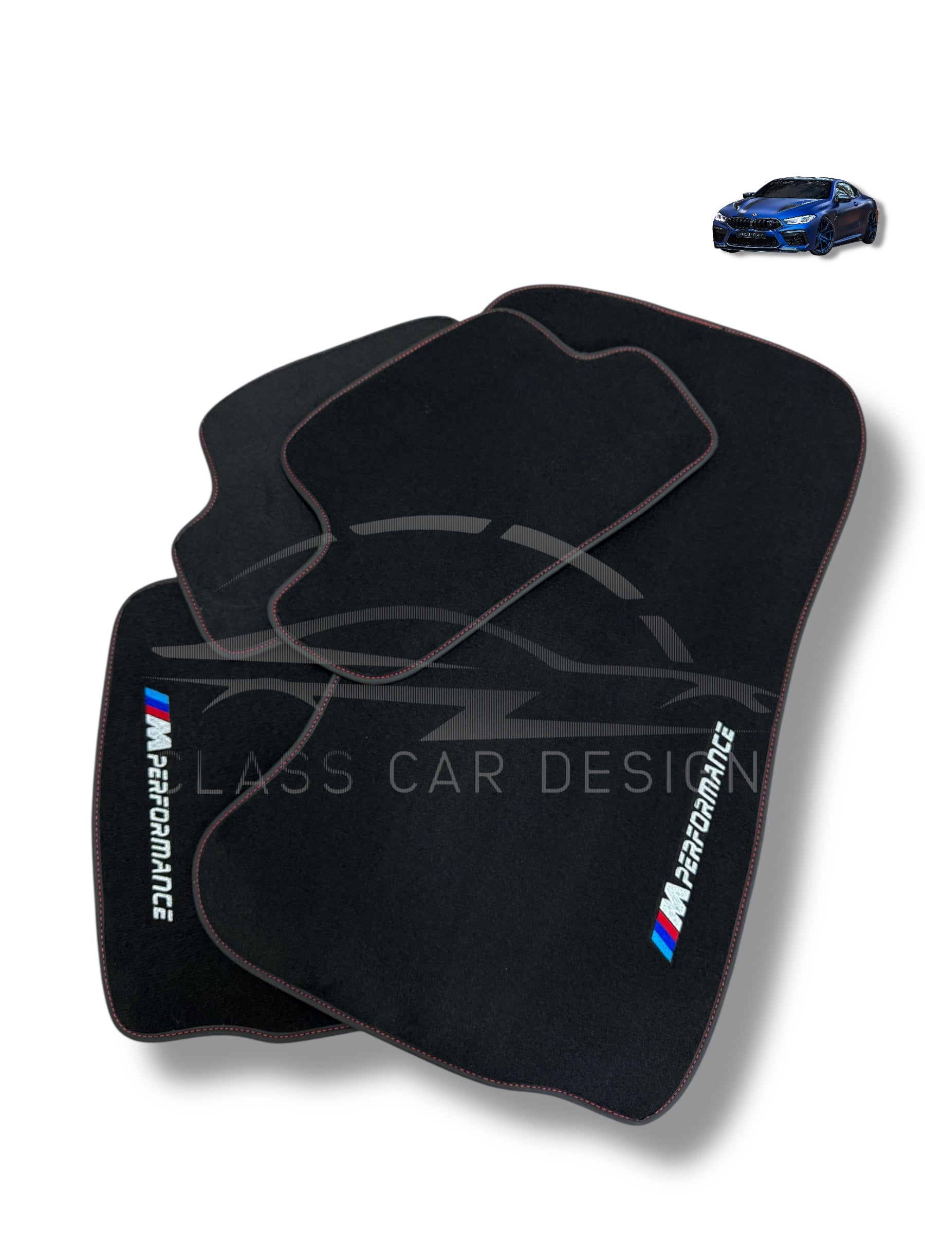 BMW 3 Series F30 Floor Mats (2012-2019) Custom Fit Luxury Velour Car Mats - Premium Carpet Set