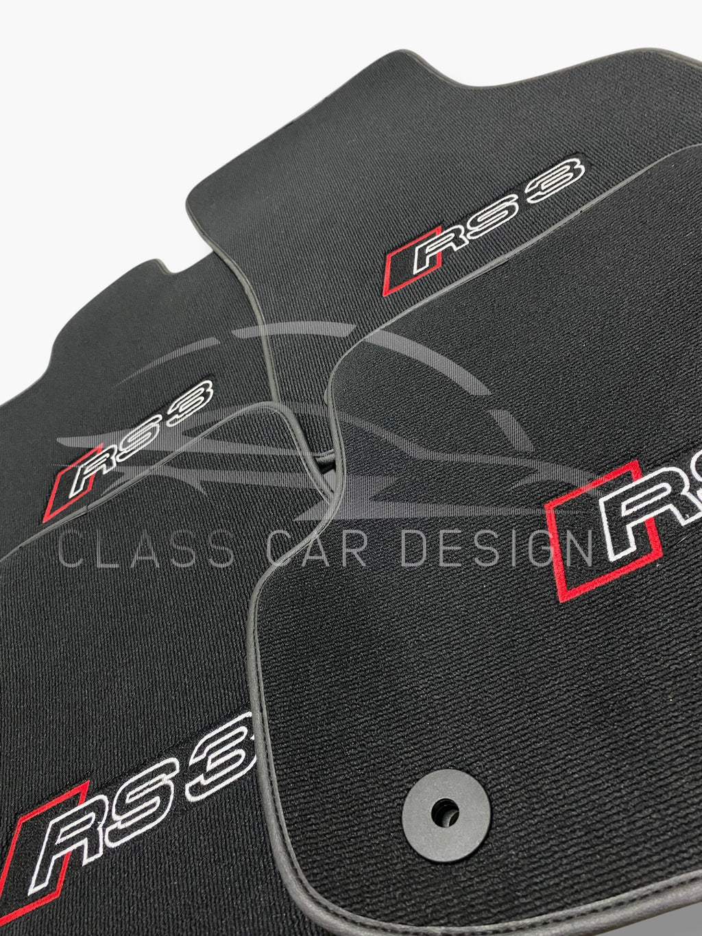 Audi RS3 Floor Mats (2013–2020) - Custom Fit Velour Luxury Carpet Set