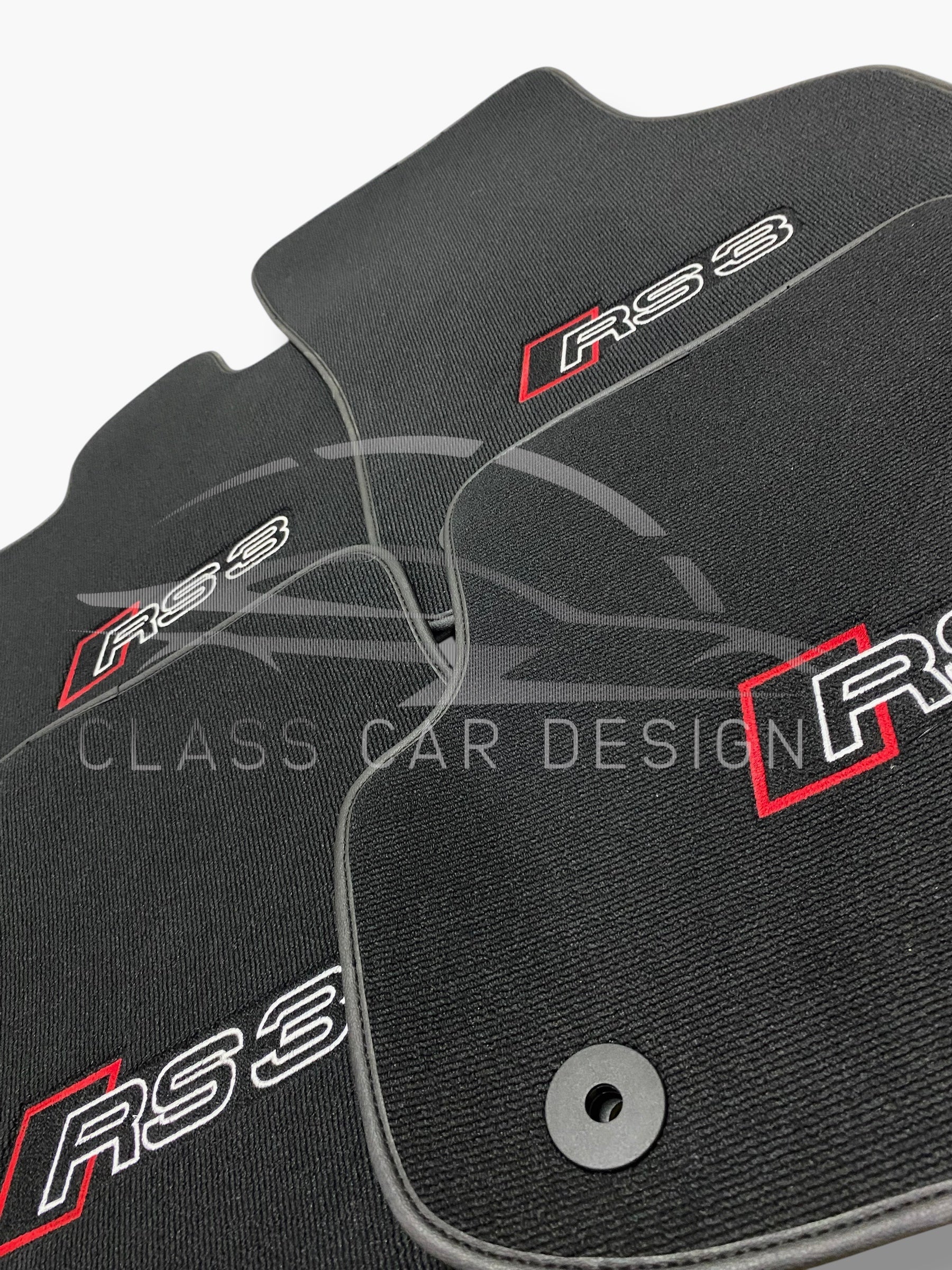 Audi RS3 Floor Mats (2013–2020) - Custom Fit Velour Luxury Carpet Set