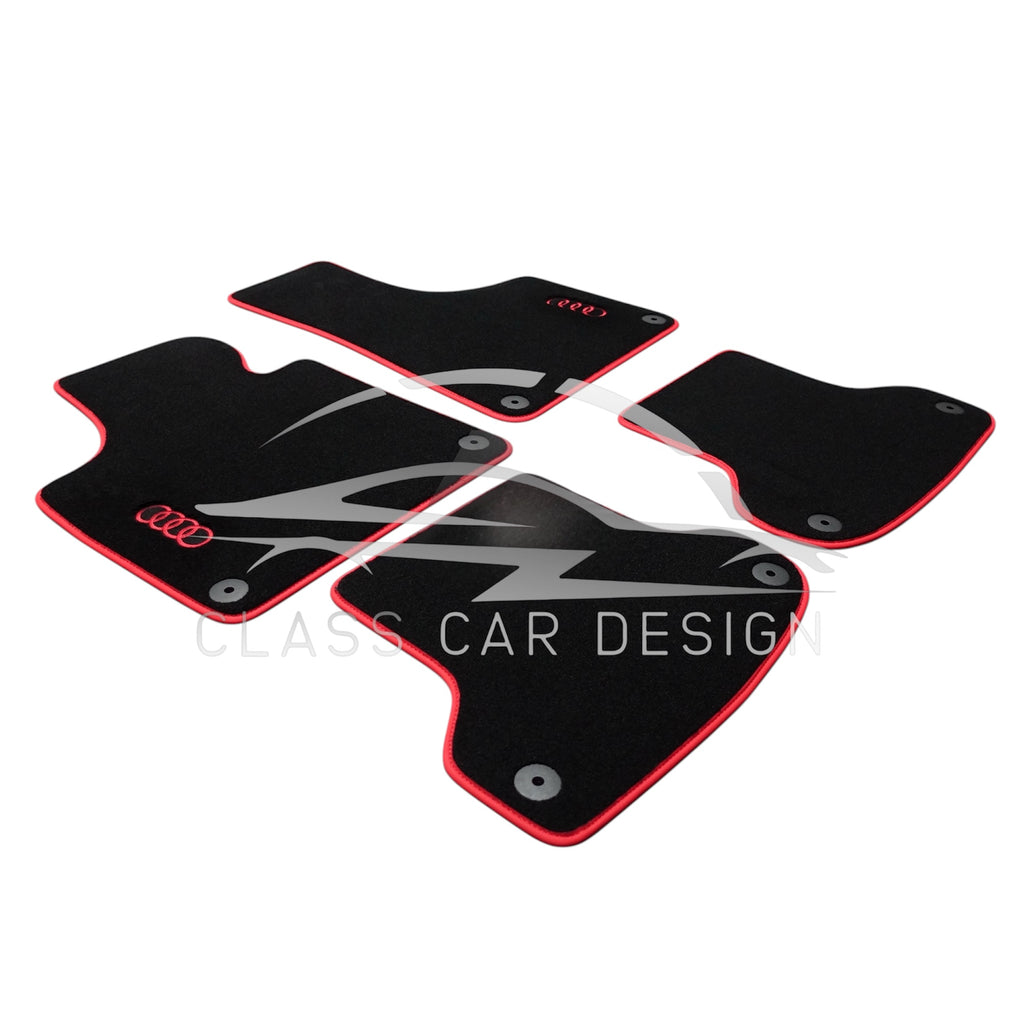 Audi A1 A2 A3 A4 A5 A6 A7 A8 Q2 Q3 Q4 Q5 Q7 Q8 TT And E-Tron Floor Mats – Custom Fit Luxury Velour Carpet Set