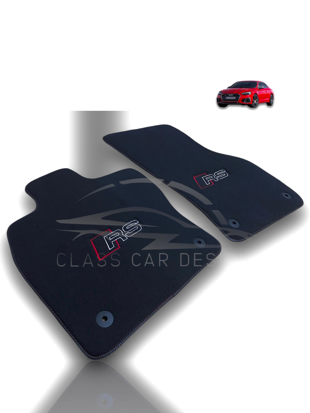 Audi RS4 Floor Mats (2017–2024) – Custom Fit – Luxury Velour Set