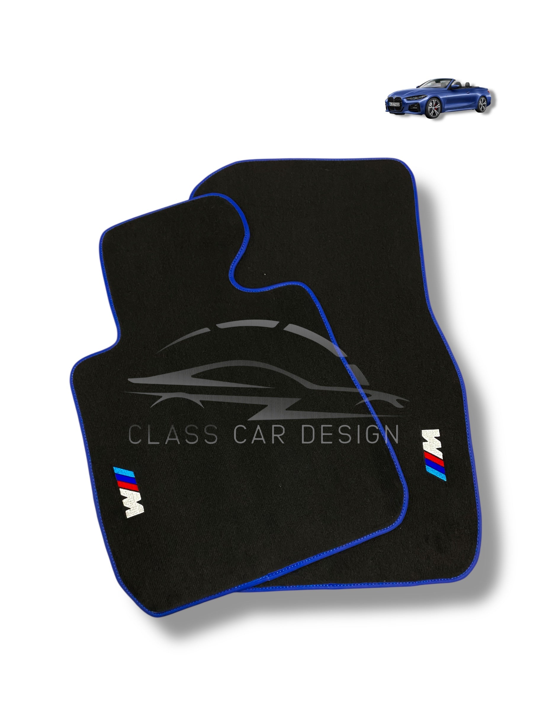 BMW 3 Series E93 Cabrio Floor Mats (2007–2013) – Custom Fit Luxury Velour Car Mats – Premium Carpet Set