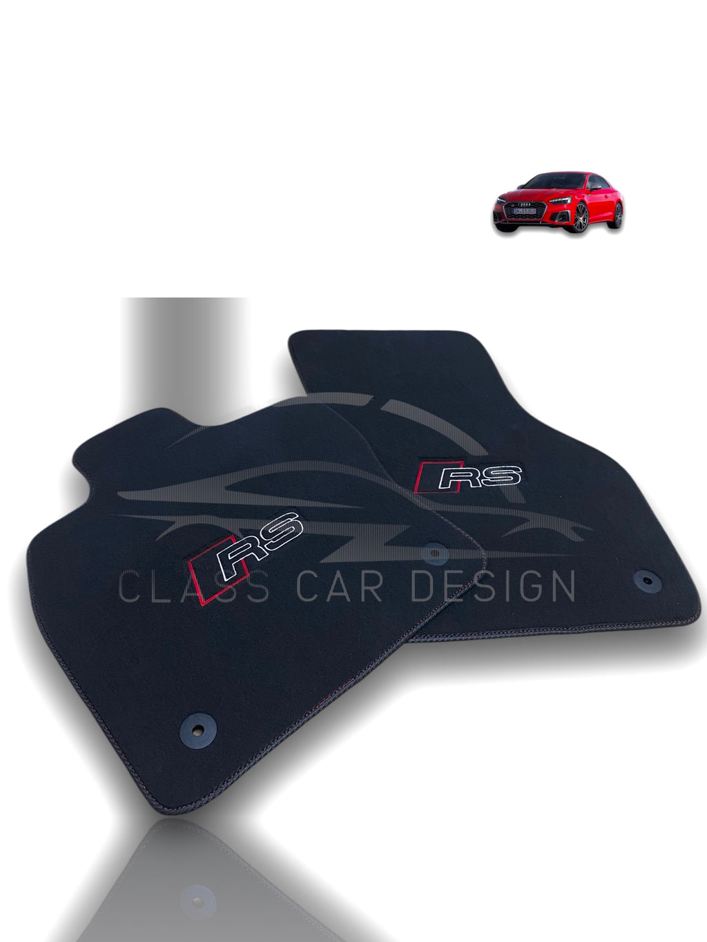 Audi RS4 Floor Mats (2017–2024) – Custom Fit – Luxury Velour Set