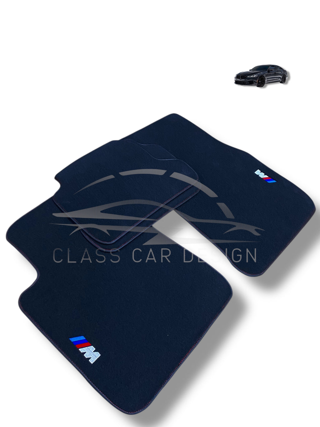 BMW 3 Series F30 Floor Mats (2012-2019) Custom Fit Luxury Velour Car Mats - Premium Carpet Set