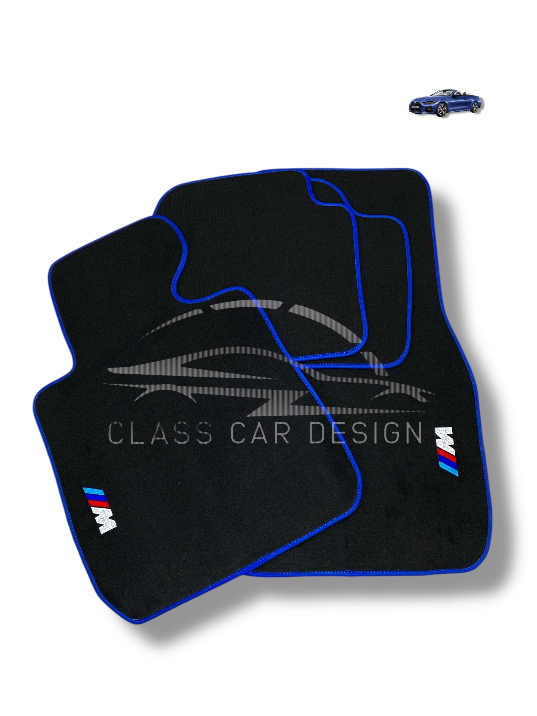 BMW 3 Series E92 Coupe Floor Mats (2007–2013) – Custom Fit Luxury Velour Car Mats – Premium Carpet Set