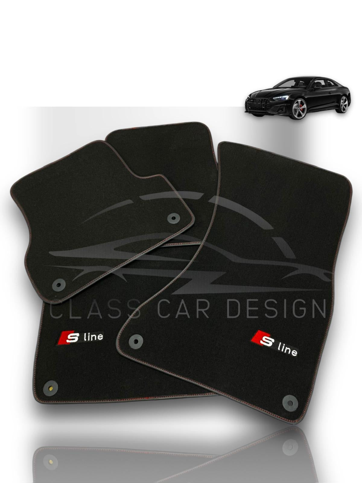 Audi A1 A2 A3 A4 A5 A6 A7 A8 Q2 Q3 Q4 Q5 Q7 Q8 TT And E-Tron Floor Mats – Custom Fit Luxury Velour Carpet Set