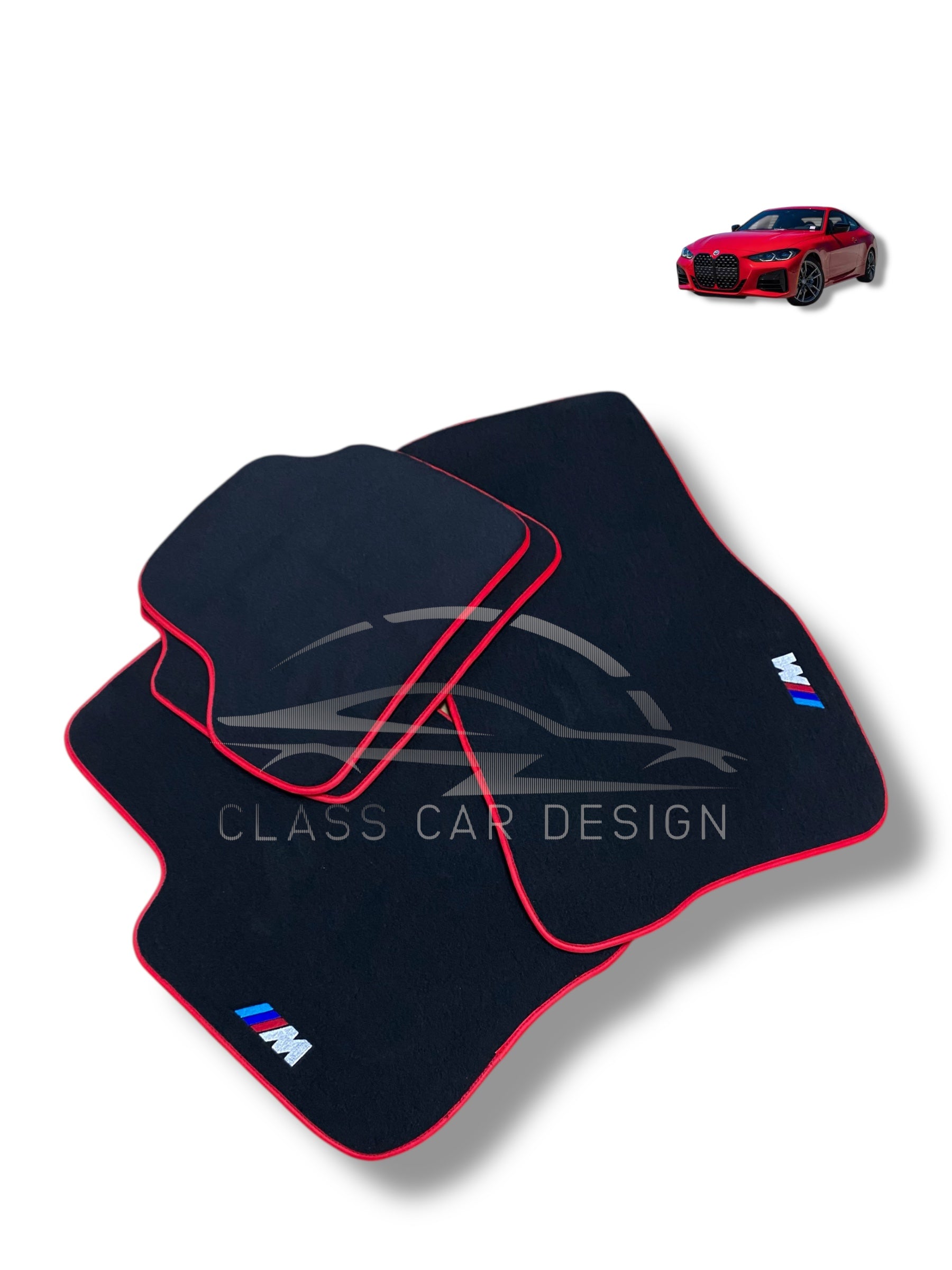 BMW 3 Series F30 Floor Mats (2012-2019) Custom Fit Luxury Velour Car Mats - Premium Carpet Set