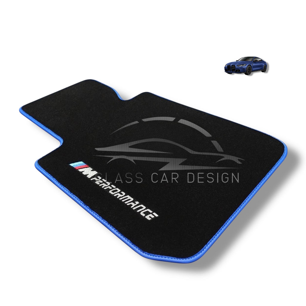 BMW 3 Series F30 Floor Mats (2012-2019) Custom Fit Luxury Velour Car Mats - Premium Carpet Set