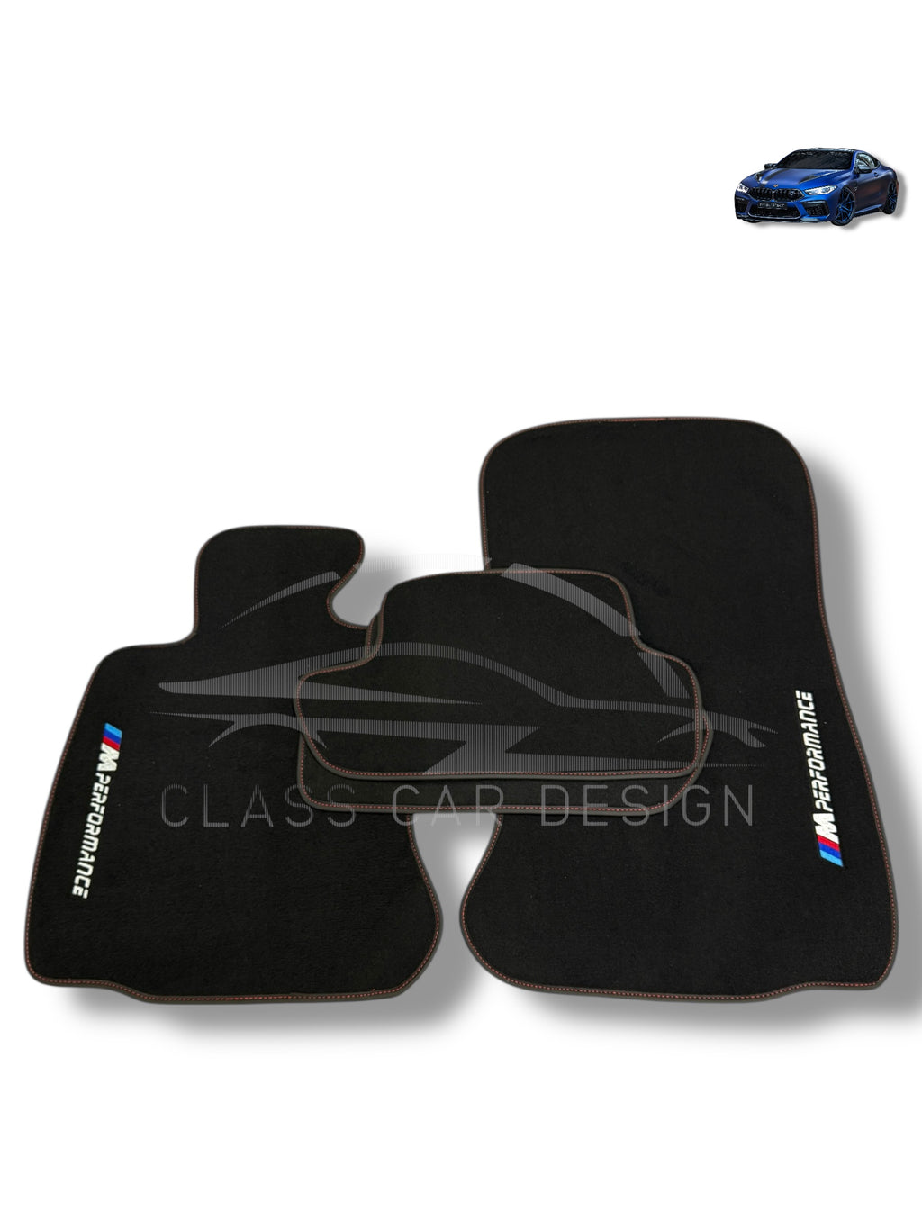 BMW 3 Series F30 Floor Mats (2012-2019) Custom Fit Luxury Velour Car Mats - Premium Carpet Set