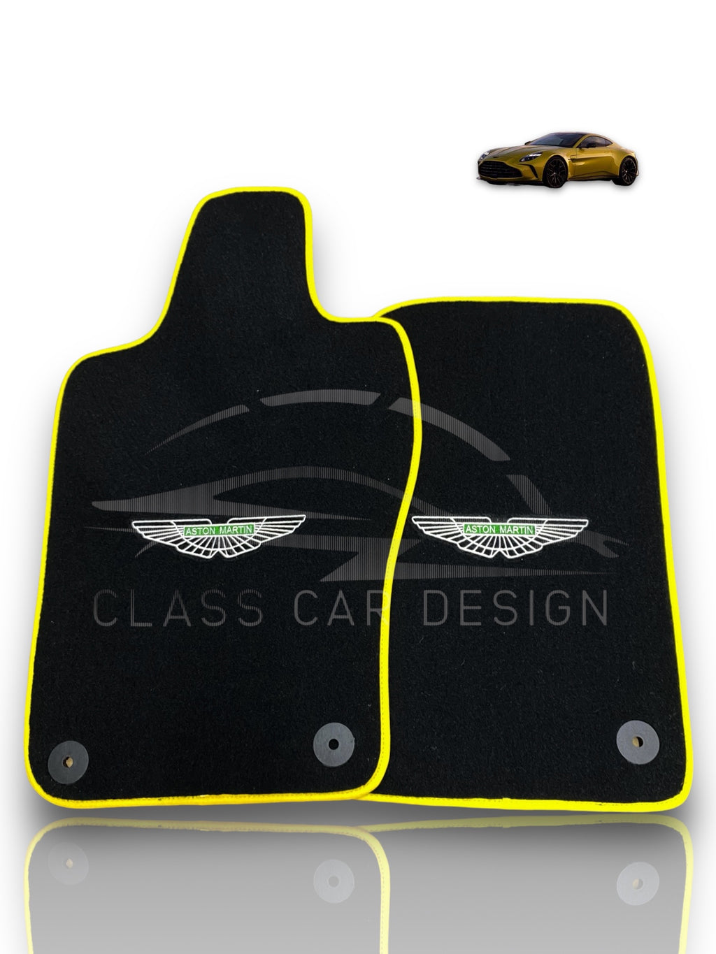 Aston Martin V12 Vanquish S Floor Mats (2004–2007) – Custom Fit Luxury Velour - Premium Carpet Set