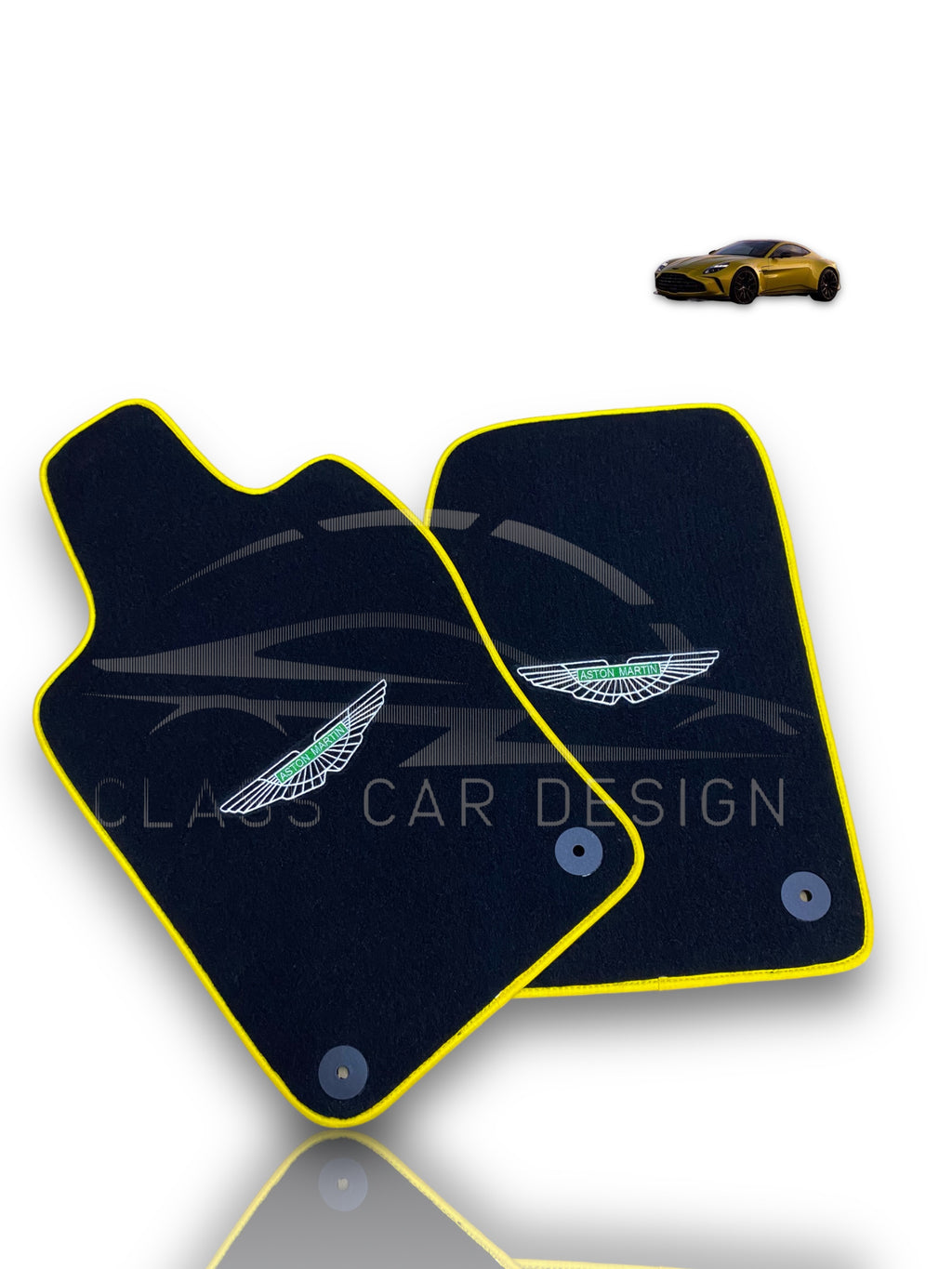 Aston Martin V12 Vanquish S Floor Mats (2004–2007) – Custom Fit Luxury Velour - Premium Carpet Set