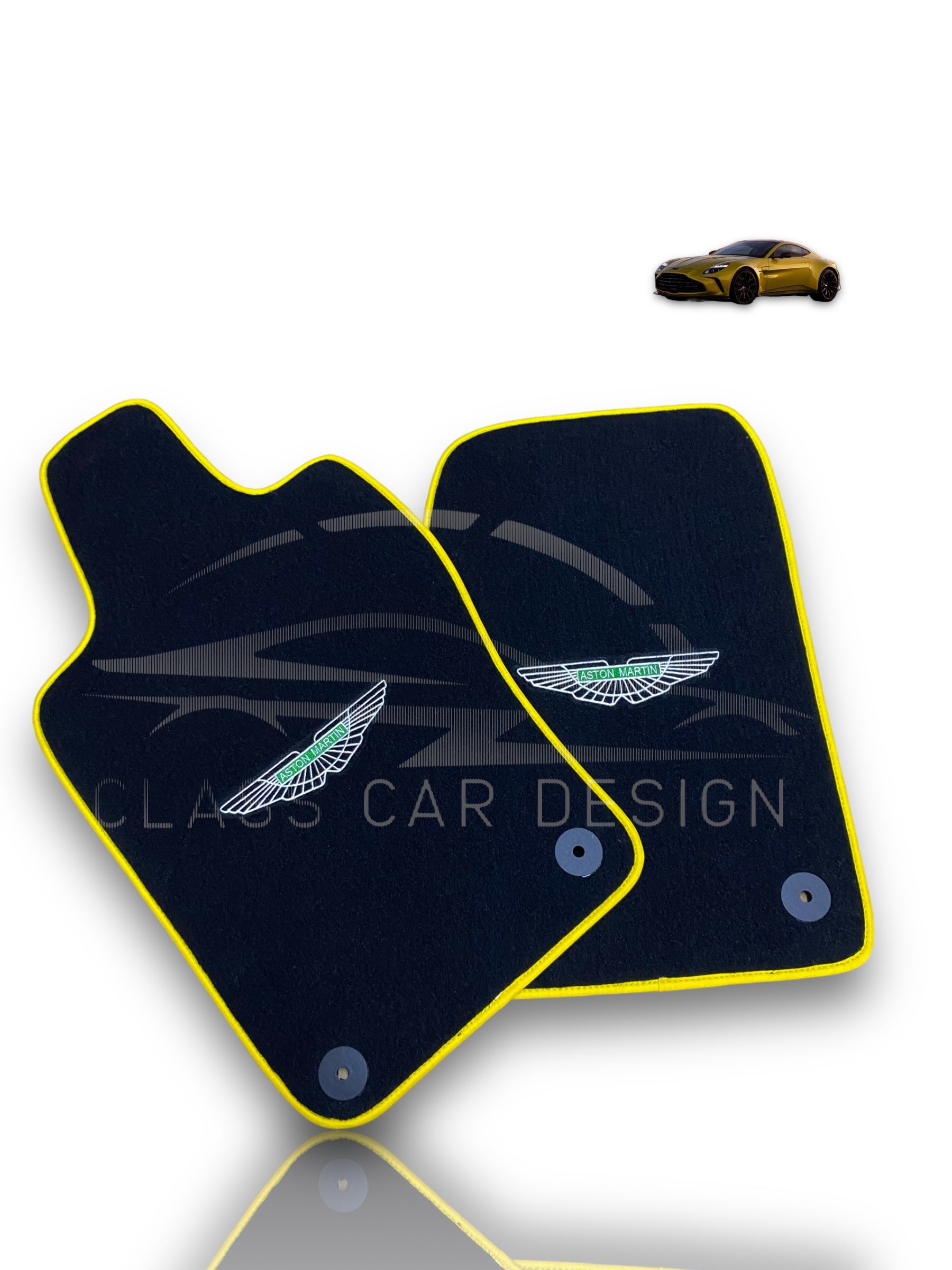 Aston Martin V12 Vanquish S Floor Mats (2004–2007) – Custom Fit Luxury Velour - Premium Carpet Set