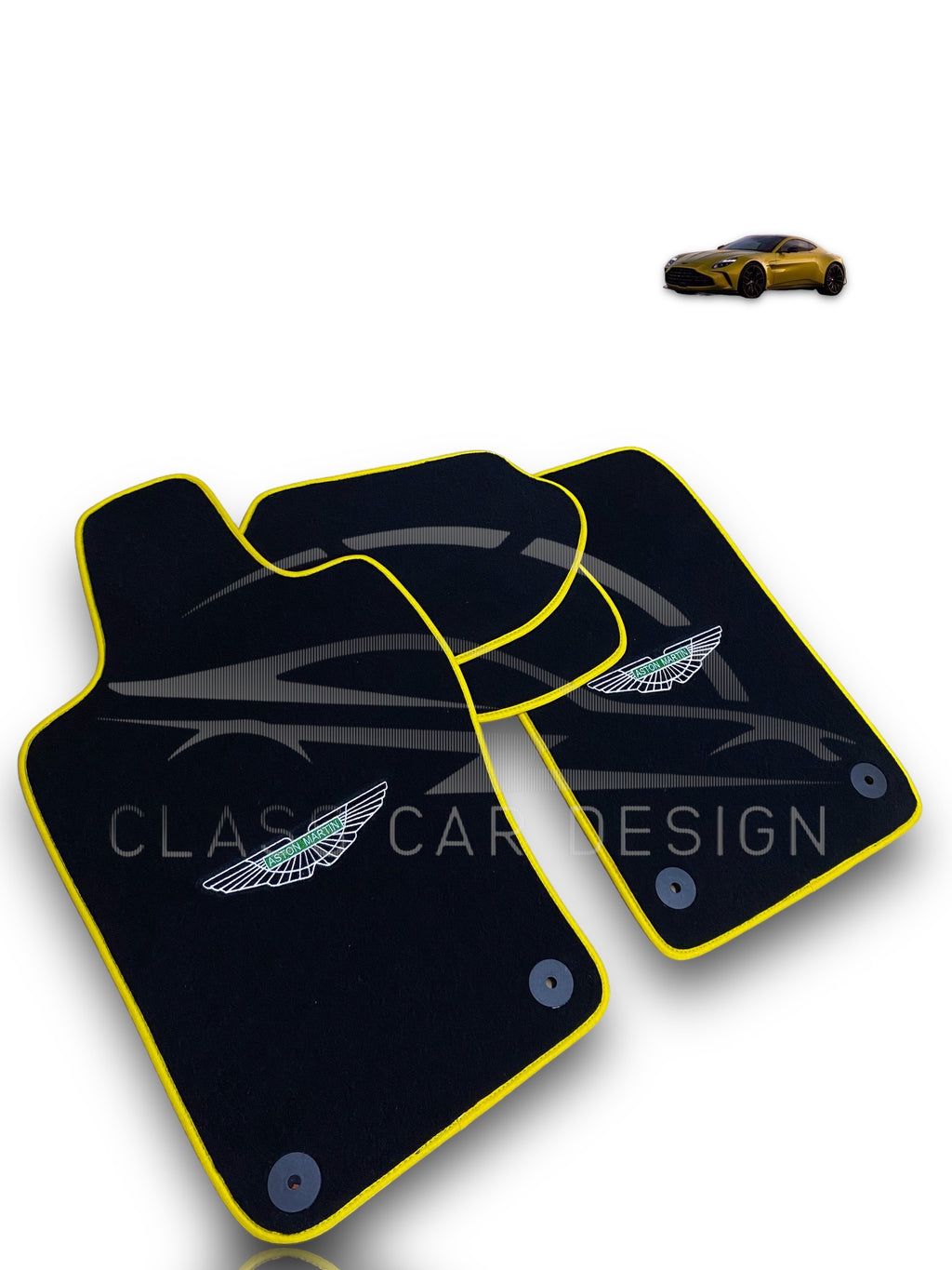 Aston Martin V12 Vanquish S Floor Mats (2004–2007) – Custom Fit Luxury Velour - Premium Carpet Set