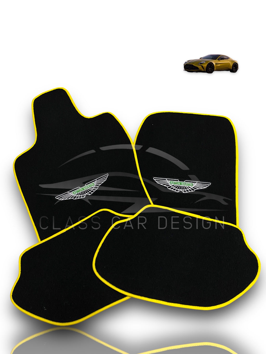 Aston Martin V12 Vanquish S Floor Mats (2004–2007) – Custom Fit Luxury Velour - Premium Carpet Set
