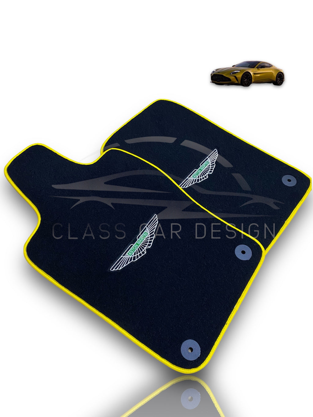 Aston Martin V12 Vanquish S Floor Mats (2004–2007) – Custom Fit Luxury Velour - Premium Carpet Set