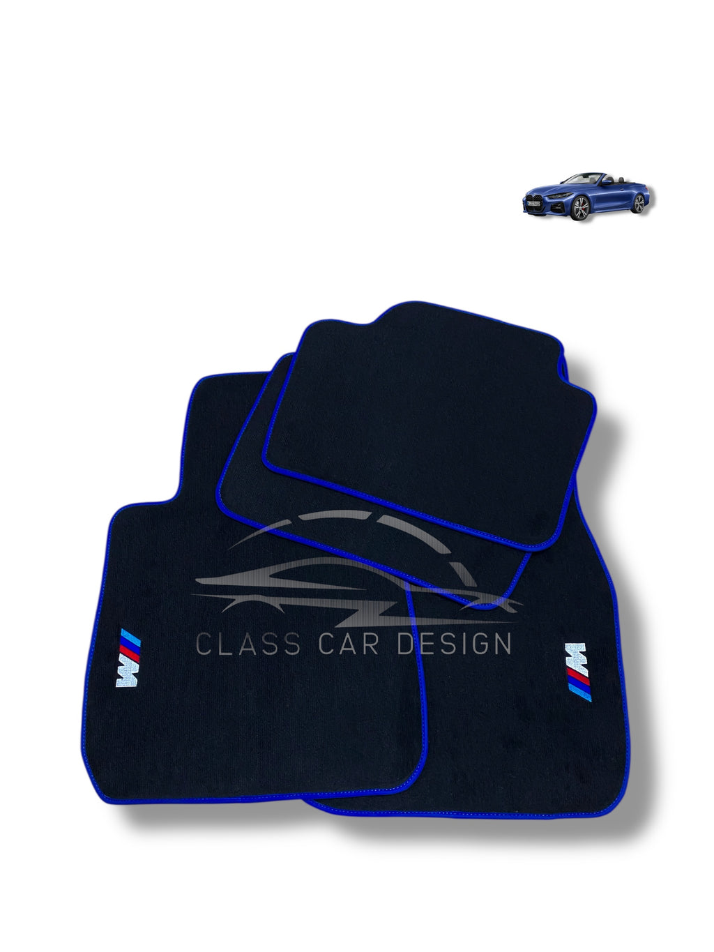 BMW 3 Series F30 Floor Mats (2012-2019) Custom Fit Luxury Velour Car Mats - Premium Carpet Set
